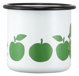 Hrnek Moomin Joyful Apples 0,37l, smalt / bílo-zelený