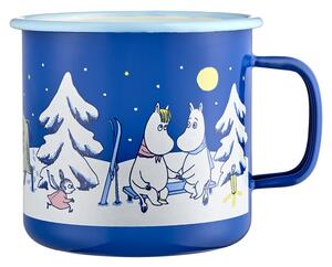 Muurla Hrnek Moomin Starry Night 0,8l, smalt / modrý