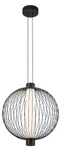 Závěsné svítidlo Kyoto, 1x černé drátěné stínítko, (fi 43cm), b