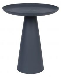 White Label Living Odkládací stolek RINGAR Ø39,5cm práškový kov, modrý 2300286
