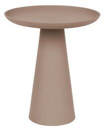 White Label Living Odkládací stolek RINGAR Ø39,5cm práškový kov, růžový 2300287