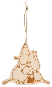 Muurla Dřevěná dekorace Moomin / 80. výročí