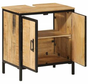 Koupelnová skříňka pod umyvadlo 55x35x60 cm mangovník a železo