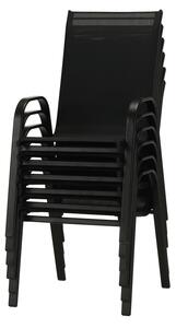 Tmavě šedá stohovatelná židle ALDERA
