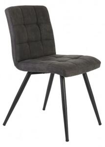 Light@Living Jídelní židle OLIVE 50,5x44,5x82 cm tmavě šedé + černé nohy 6740561