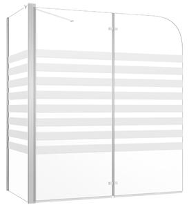 Sprchový kout - 120x68x130 cm | tvrzené sklo pruhovaný