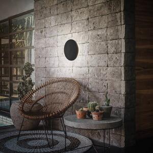 Nabíjecí venkovní nástěnné svítidlo Aurora LED, černé, dotykový stmívač