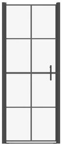 Sprchové dveře - tvrzené sklo - 81x195 cm | černé