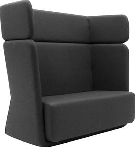 Basket, Čalounění Vision 449 Black Grey, Rozměr Basket sofa vysoká 152x74x126 cm Softline