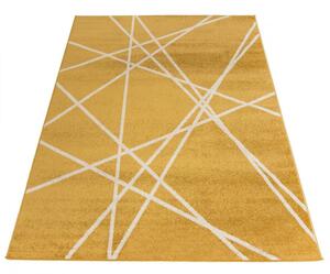 Kusový koberec Rivera hořčicově tmavě žlutý 300x400cm