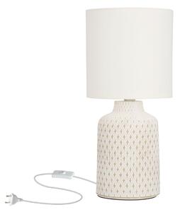 Moderní stolní keramická lampa INER - 1xE14, 40W, bílá