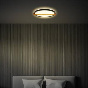 Stropní svítidlo Remsa LED, Ø 30 cm, plast, černá barva