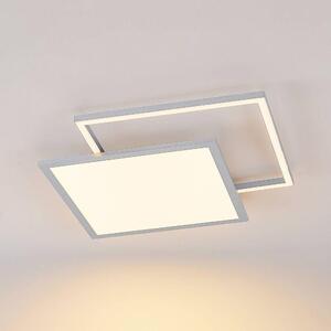 Lucande - Senan LED Square Stropní Lampa CCT Silver - Lampemesteren
