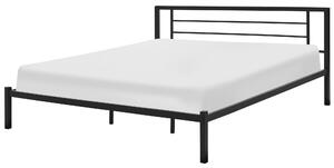 Postel Kov CUSSET 180 x 200 cm Černá