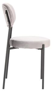 Židle Camile Velvet šedá