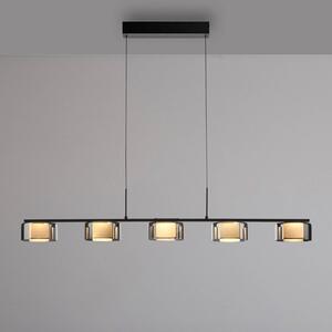 Paul Neuhaus LED závěsné svítidlo Rika, 119 cm, sklo, stmívatelné