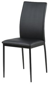 Židle Demina ekokůže - černá