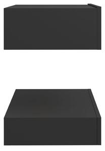 Noční stolky Allkaz - 2 ks - dřevotříska - 60x35 cm | šedé