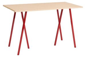 HAY Stůl Loop Stand High, Oak / Maroon Red, 160 x 78 cm