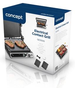 Concept ge3500 - Kontaktní gril s teplotní sondou 2000W/230V černá