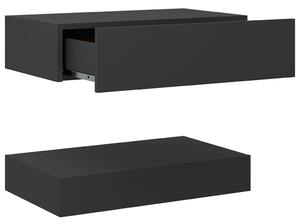 Noční stolek Allkaz - dřevotříska - 60x35 cm | šedý