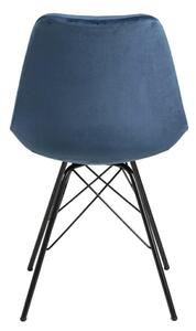 Židle Eris VIC námořnická modrá polypropylen/látka, černé nohy