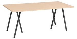 HAY Stůl Loop Stand, Oak / Black, 180 x 88 cm