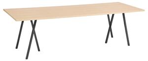 HAY Stůl Loop Stand, Oak / Black, 250 x 93 cm