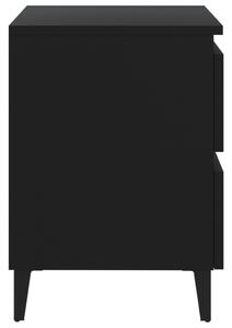 Noční stolek Brunati - MDF - 40x35x50 cm | černý