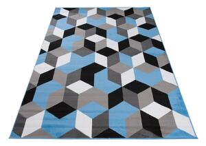 Kusový koberec PP Elma šedomodrý 160x220cm