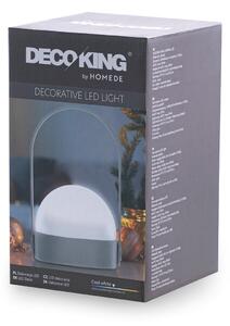 DecoKing Přenosná LED lampa KAMPI šedá