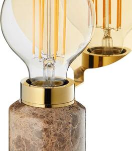 Design By Us - Blindspot Stolní Lampa Brown Marble - Lampemesteren