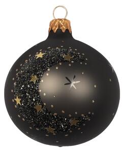 Vánoční baňka skleněná, ø 7 cm, černá