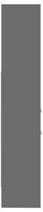 Knihovna Dido -dřevotříska - 40x35x180 cm | šedá