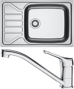 Set Franke N100 (dřez FLN 611-78 LB + baterie FB 250 BASIC NEW Chrom) 101.0731.379