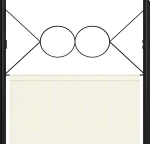 6-dílný paraván Liams - 240x180 cm | krémově bílý