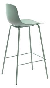 Barová židle Unique Furniture WHITBY zelená plast 42021090