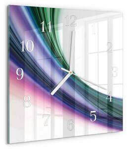Skleněné hodiny Abstraktní čáry zskb-30x30-00081029