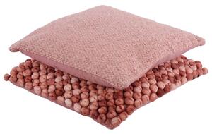 Růžový polštář s výplní Abruzzo 45*45 cm