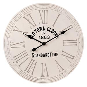 Krémové nástěnné hodiny Old town clocks - Ø 60*4 cm