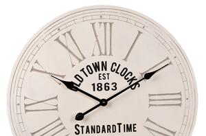 Krémové nástěnné hodiny Old town clocks - Ø 60*4 cm