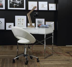 Otočná kancelářská židle Plump bílá