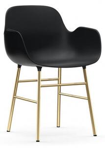 Form, Podnož Mosaz, materiál Form černá Normann Copenhagen