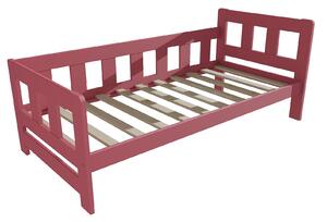 Vomaks Dětská postel se zábranou VMK010FB KIDS Rozměr: 90 x 160 cm, Barva: barva růžová