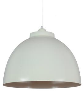 Krémové závěsné kovové světlo Capri - Ø 32*22 cm