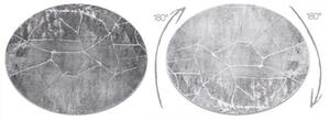 Kusový koberec Mramor šedý 2 kruh 120cm