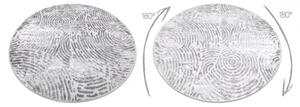 Kusový koberec Faris šedý kruh 120cm