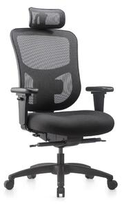 Kancelářská ergonomická židle NATUS Q24 – síťovaná, nosnost 135 kg, záruka 3 roky černá