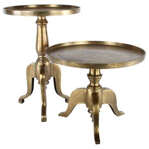 Kovový odkládací stolek Tavola Bronze - Ø47 * 64 cm