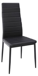 Jídelní židle Zita, černá ekokůže